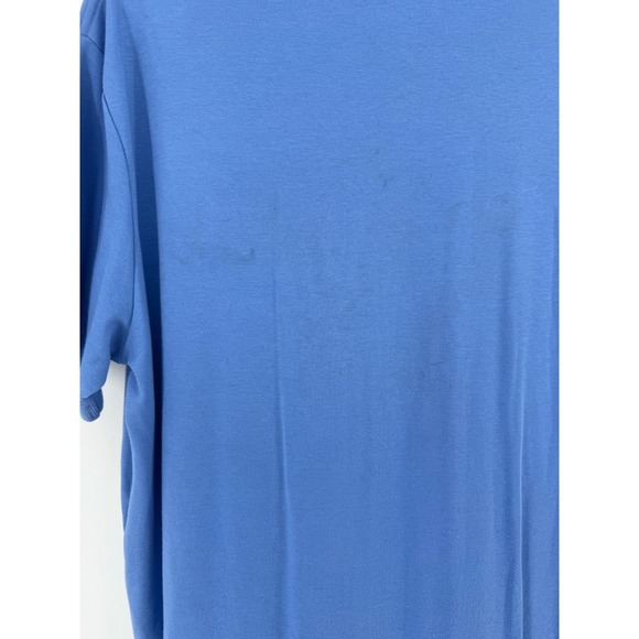 New Mens Polo Ralph Lauren XL Blue Short Sleeve Orange Pony Logo See Pics - Picture 7 of 7